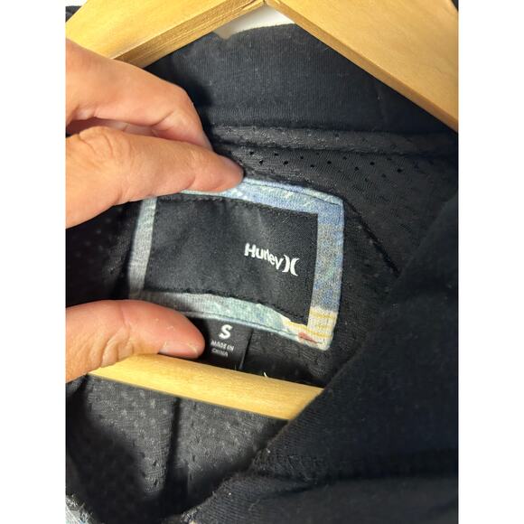 Hurley Men's Tropical Print Hooded Zip Up Sweatshirt - Small - Picture 6 of 9